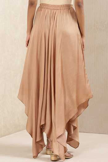 Buy Ritu Kumar Brown Asymmetric Palazzo Online at Aza Fashions Buy_Ritu Kumar_Brown Asymmetric Palazzo_Online_at_Aza_Fashions