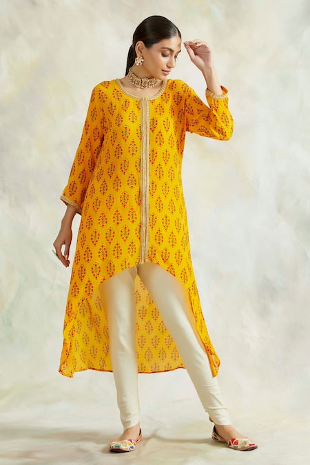 Palak & Mehak Asymmetrical Kurta & Pant Set 