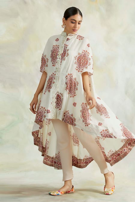 Palak & Mehak Floral Print Kurta & Pant Set 
