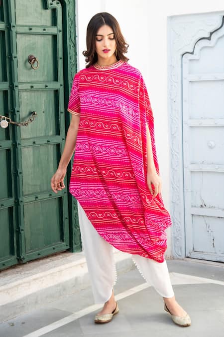 Palak & Mehak Split Sleeved Kurta & Tulip Pant Set 