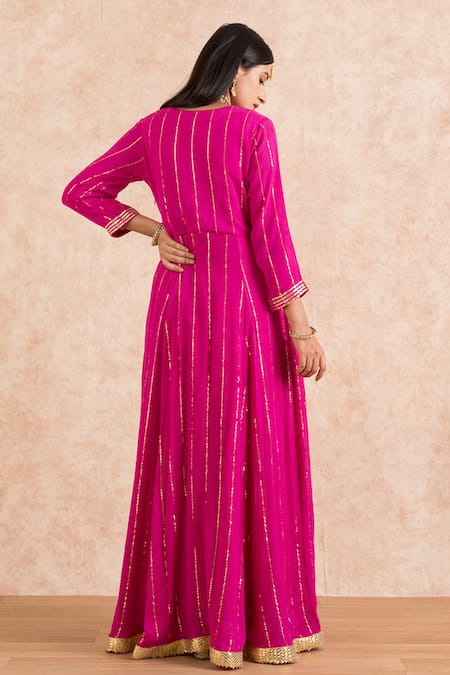 Palak & Mehak Gota Embroidered Kurta Set