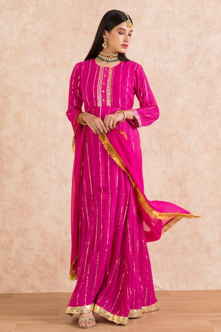 Palak & Mehak Gota Embroidered Kurta Set