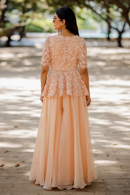 Nikita Vishakha Peplum Top & Gharara Set 