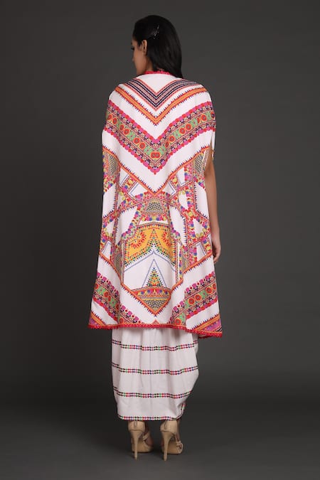 Preeti S Kapoor Draped Dress with Jacket 