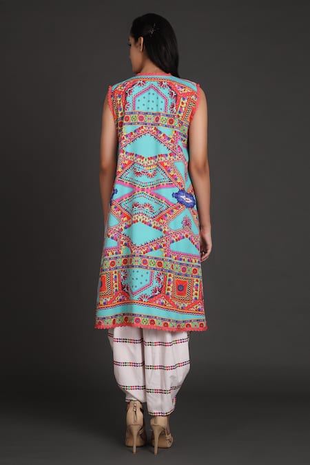 Preeti S Kapoor Draped Dress with Jacket 