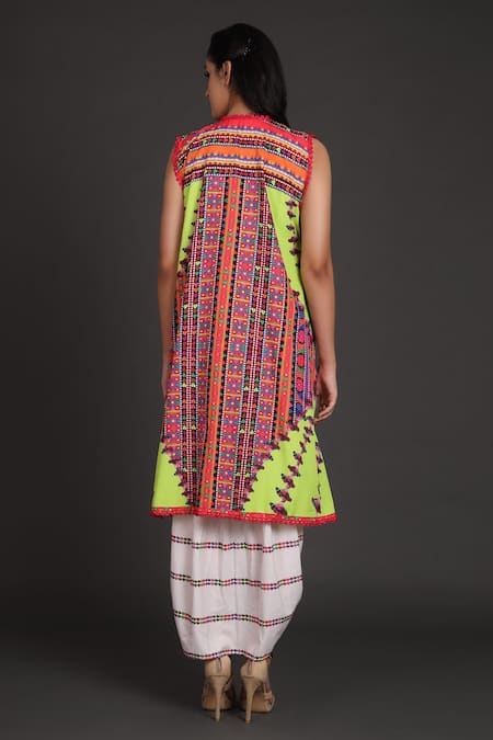 Preeti S Kapoor Draped Dress with Jacket 