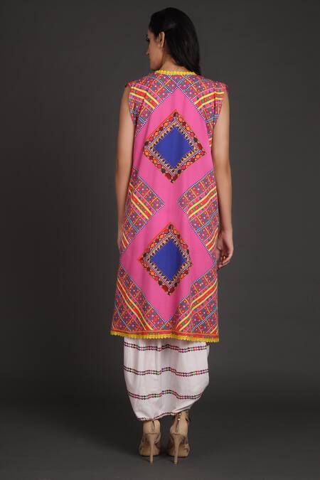 Preeti S Kapoor Draped Dress with Jacket 