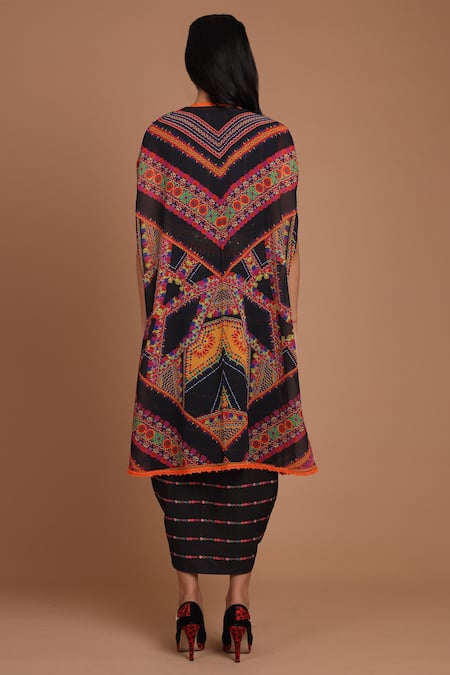 Preeti S Kapoor Draped Dress with Jacket 