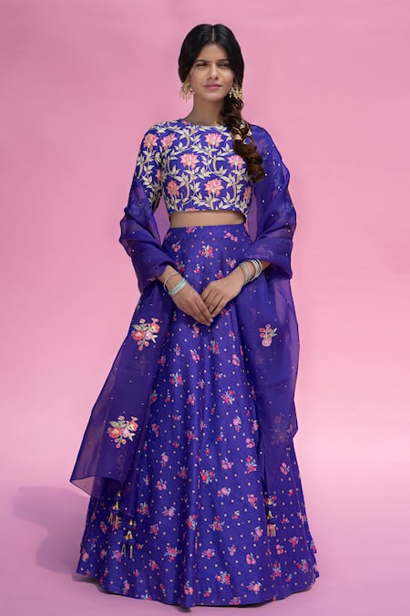 Pita Nila Printed Lehenga Set 