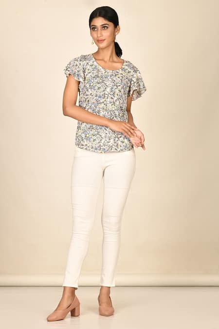 Aryavir Malhotra Floral Print Top 