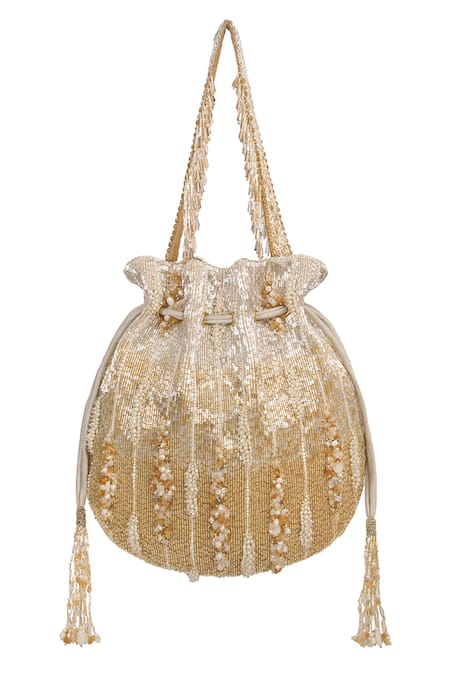 Buy Lovetobag Gold Embellished Nora Crystal Potli Online at Aza Fashions Buy_Lovetobag_Gold Embellished Nora Crystal Potli _Online_at_Aza_Fashions