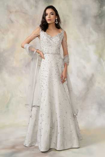 Pooja Peshoria Embellished Anarkali with Dupatta 