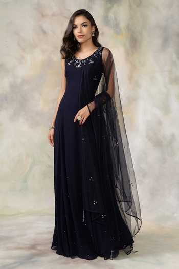 Pooja Peshoria Embellished Anarkali with Dupatta 