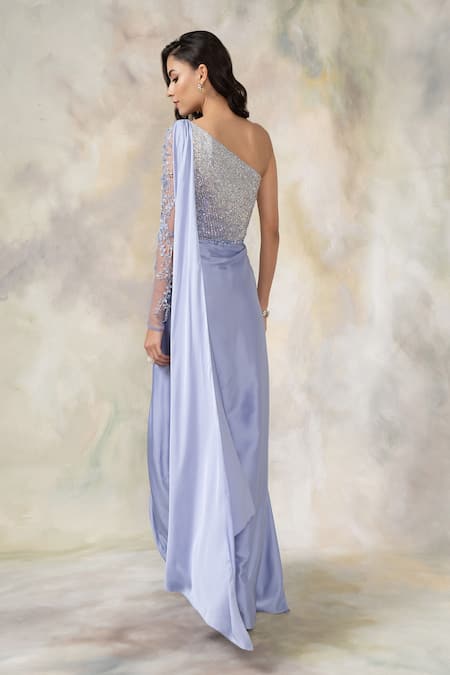 Pooja Peshoria Embellished Saree Gown 