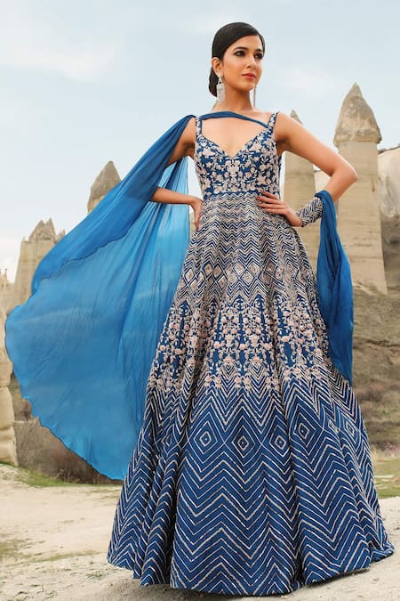 Masumi Mewawalla Embroidered Gown 