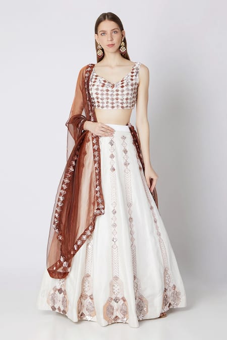 Masumi Mewawalla Embroidered Bridal Lehenga Set 