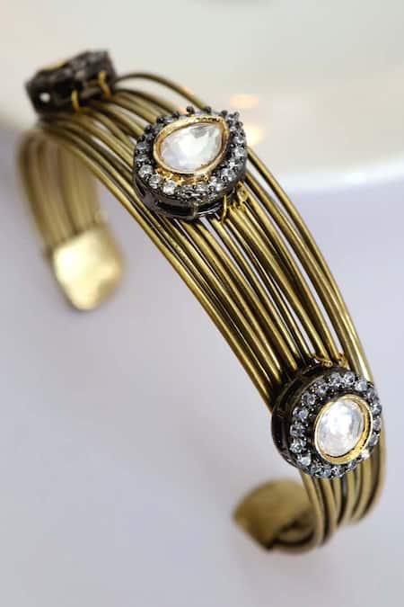 Paisley Pop Polki Adjustable Bracelet 