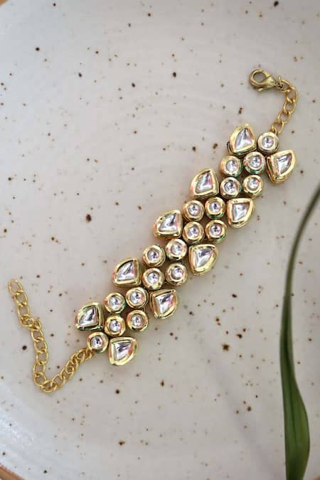 Paisley Pop Kundan Bracelet 