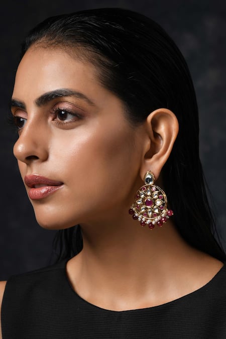 Paisley Pop Kundan Chandbalis 