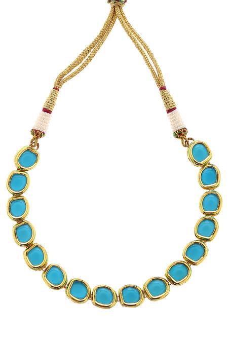 Paisley Pop_Blue Stone Choker_Online_at_Aza_Fashions