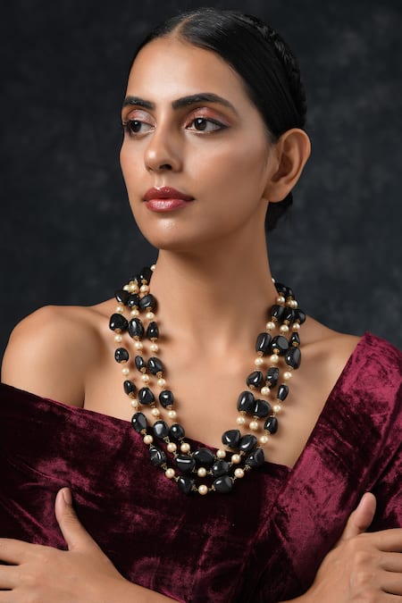 Paisley Pop Beaded Layered Necklace 