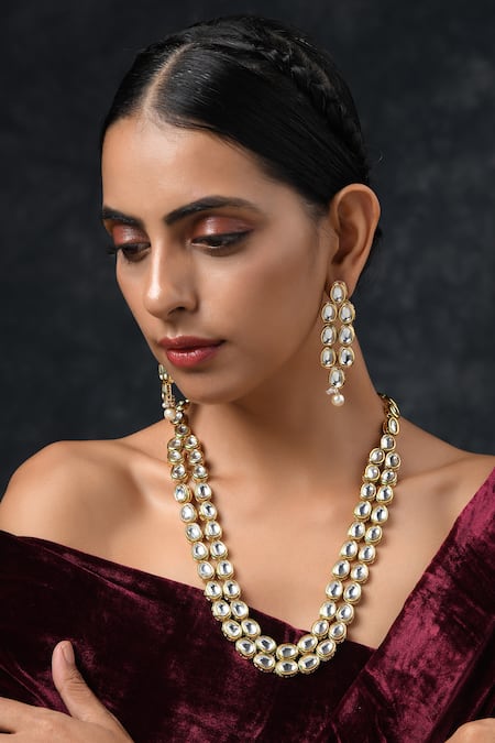 Paisley Pop Kundan Jewellery Set 