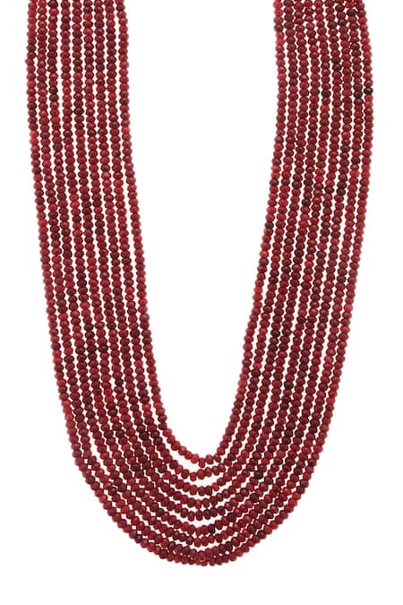 Handmade Kundan Red Beads Long Necklace, Beautiful Red Beads Necklace For  Gifted, Valentine Gift For Wife, For Girlfriend, For Love, Necklace For  Ethnic Wear, Traditional Wear Necklace Set