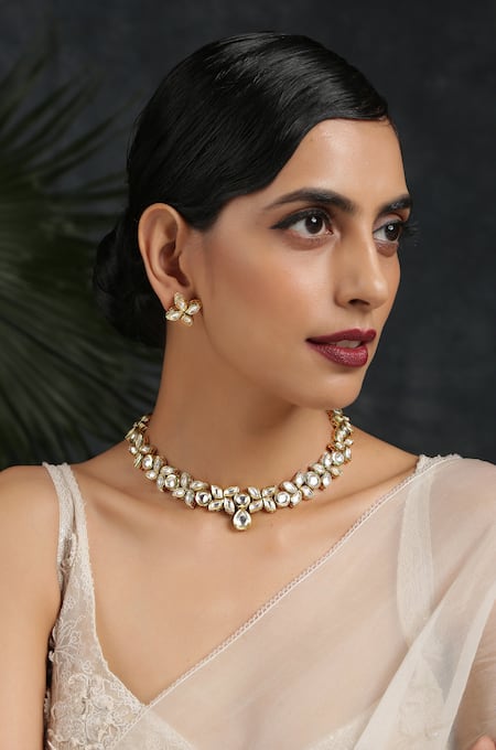 Paisley Pop Kundan Choker Set 