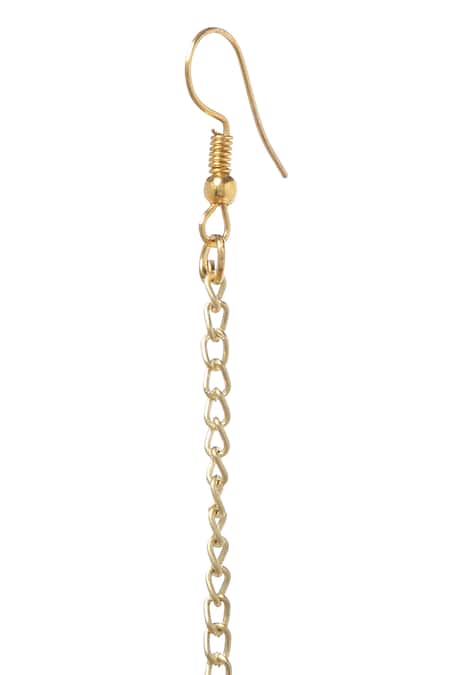 Shop_Paisley Pop_Gold Plated Handcrafted Kundan Maangtikka _Online_at_Aza_Fashions