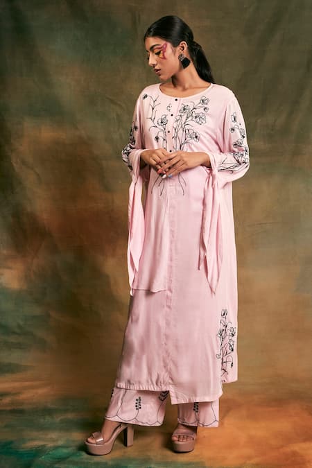 Shilpi Gupta Embroidered Kurta & Palazzo Set 