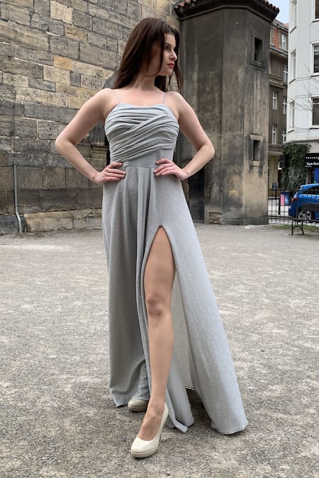 Swatee Singh Flared Slit Gown 