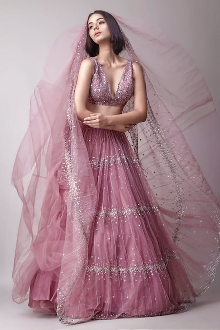 Prevasu Crystal Work Lehenga Set 