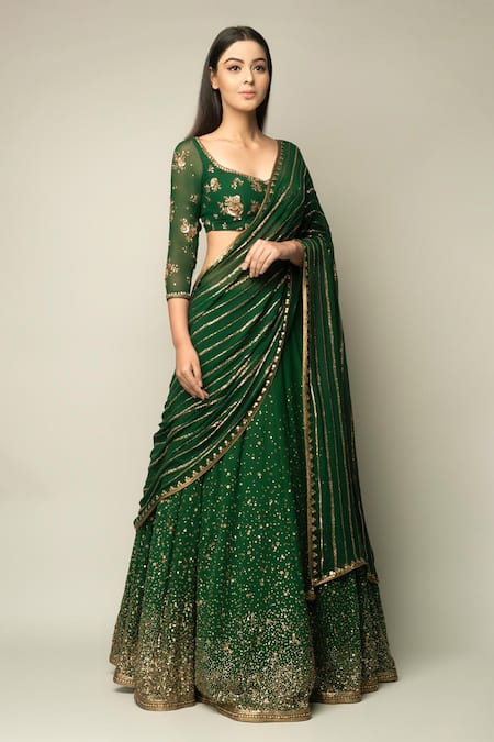 Prevasu Zardozi Embroidered Lehenga Set 