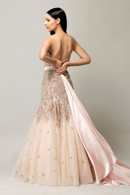 Cherry Blossom Prom Dress