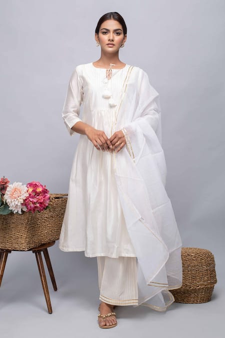 Kalakaari By Sagarika Chanderi Silk Kurta Set 
