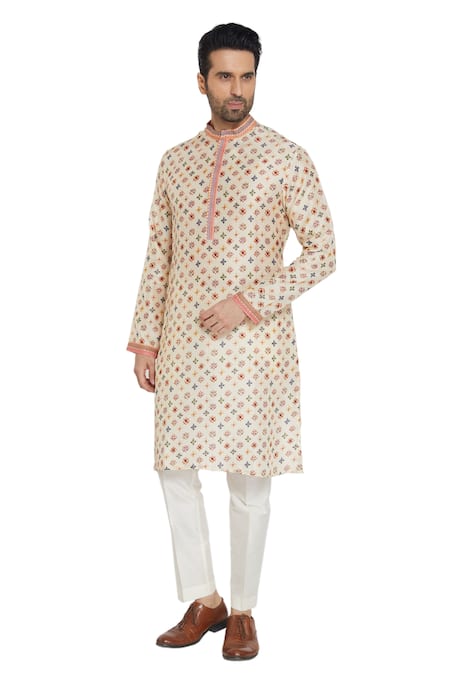 Para Printed Kurta & Pant Set 