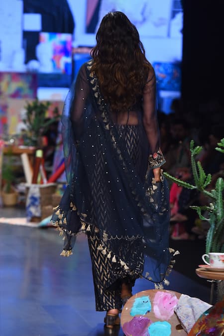 Payal Singhal Noora Embroidered Anarkali Palazzo Set 