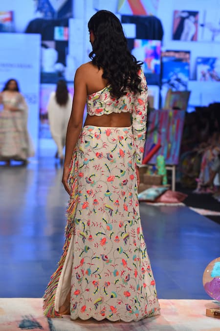 Payal Singhal Elsa Embroidered Top & Skirt Set 