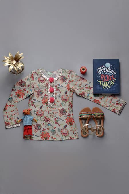 PS Kids By Payal Singhal Chidiya Print Tunic 
