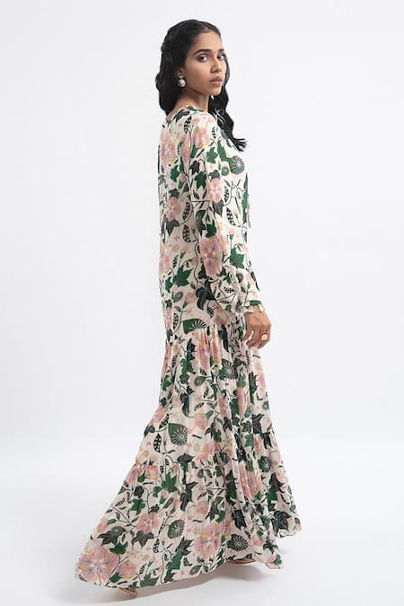 PS Pret By Payal Singhal Tiered Printed Dress 