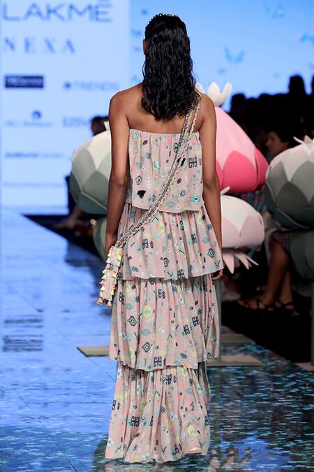 Shop Payal Singhal Purple Georgette Abstract Square Neck Kian Printed Blouse And Sharara Set at Aza Fashions Shop_Payal Singhal_Purple Georgette Abstract Square Neck Kian Printed Blouse And Sharara Set_at_Aza_Fashions