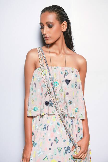 Buy Payal Singhal Purple Georgette Abstract Square Neck Kian Printed Blouse And Sharara Set Online at Aza Fashions Buy_Payal Singhal_Purple Georgette Abstract Square Neck Kian Printed Blouse And Sharara Set_Online_at_Aza_Fashions