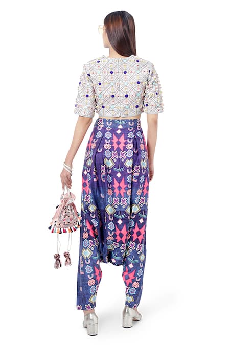Payal Singhal Abia Crop Top & Pant Set 