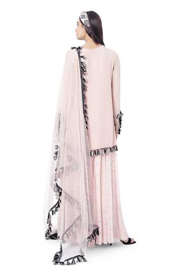 Payal Singhal Aizza Embroidered Kurta Sharara Set 
