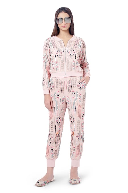 Payal Singhal Mirah Embroidered Jacket Pant Set 
