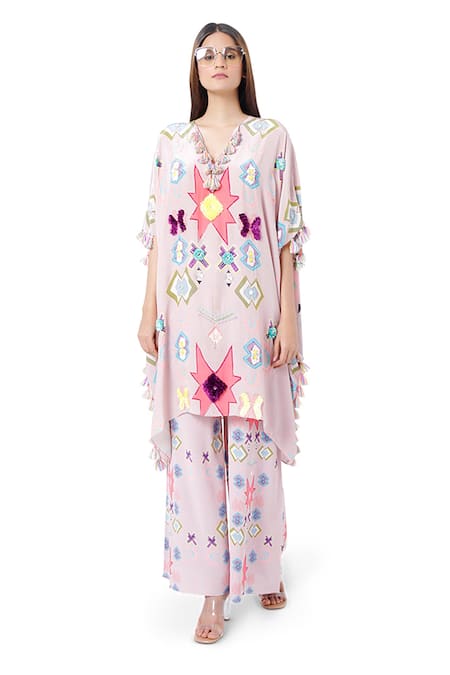 Payal Singhal Basri Kaftan & Palazzo Set 