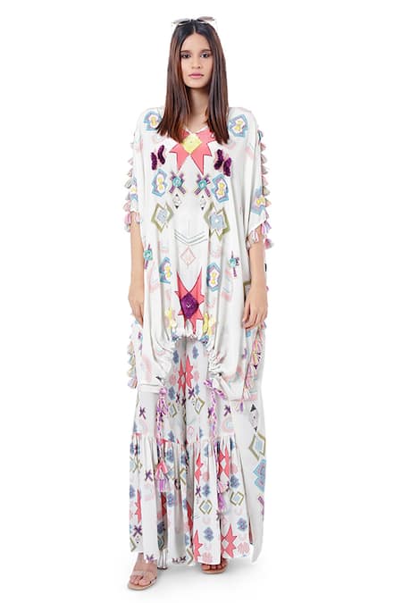 Payal Singhal Aria Printed Kaftan & Palazzo Set 