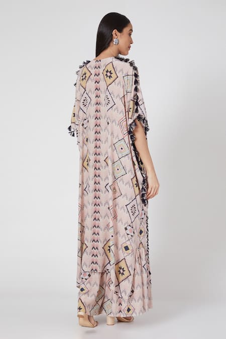 Payal Singhal Mosaic Diamond Print Kaftan & Palazzo Set 