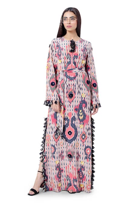 Payal Singhal Marya Ikat Tribe Print Kaftan 