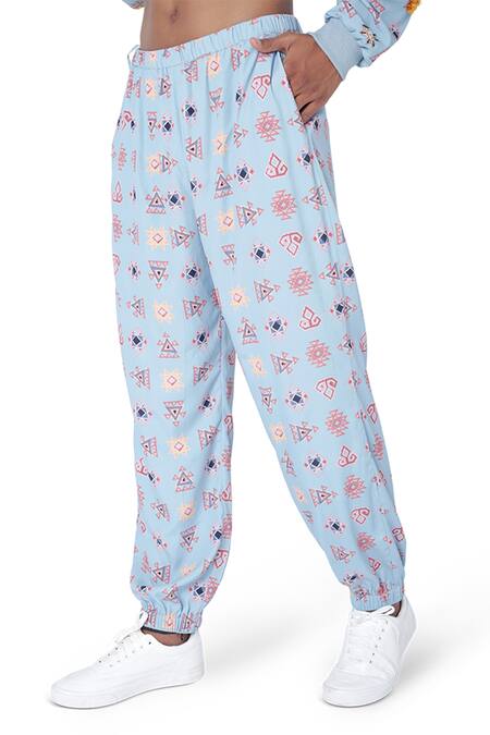 PS Men By Payal Singhal Blue Art Crepe Warli Aztec Print Kurta Set at Aza Fashions PS Men By Payal Singhal_Blue Art Crepe Warli Aztec Print Kurta Set_at_Aza_Fashions